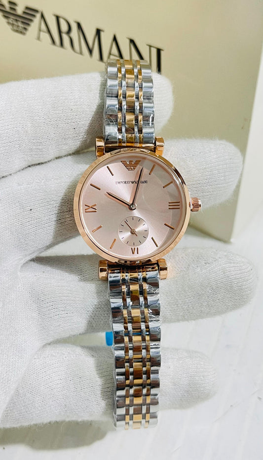 Mra Copper Chain White Dial Chronograph ladies Watch 989566