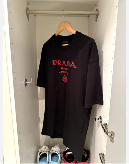 ARP Black Colour With ARP Embroidery Premium Quality Heavy Cotton Fabric Tshirt 81090