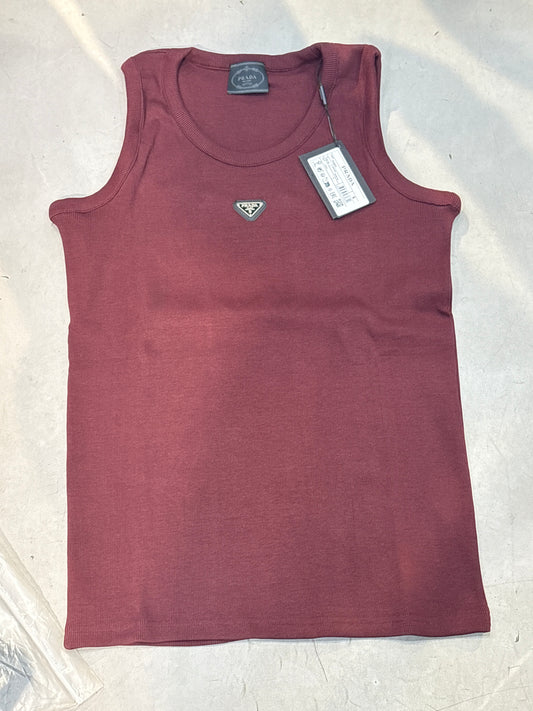 ARP PRA Maroon Colour Metal Patch Unisex Tank Top 990023