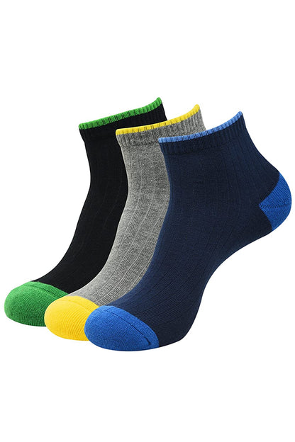 BALENZIA ANKLE SOCKS FOR MEN (PACK OF 3 PAIRS/1U)- SPORTS SOCKS