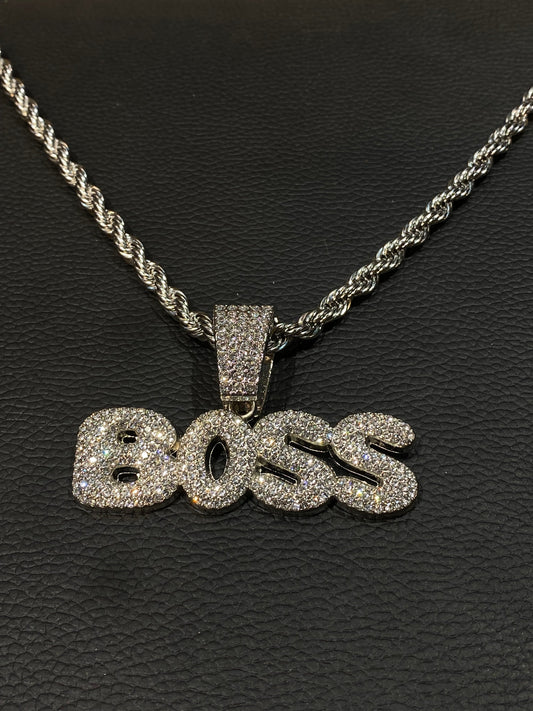 Boss Silver Diamond pendant 987313