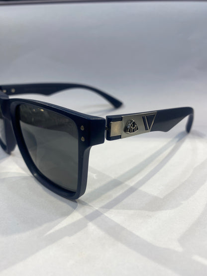 YAM Royal Blue Matte Frame Black Shade Unisex Sunglass Sun005 ￼
