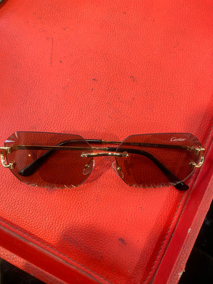 RAC Borwn Shade Golden Stick Unisex Sunglass 90365 60 20 143