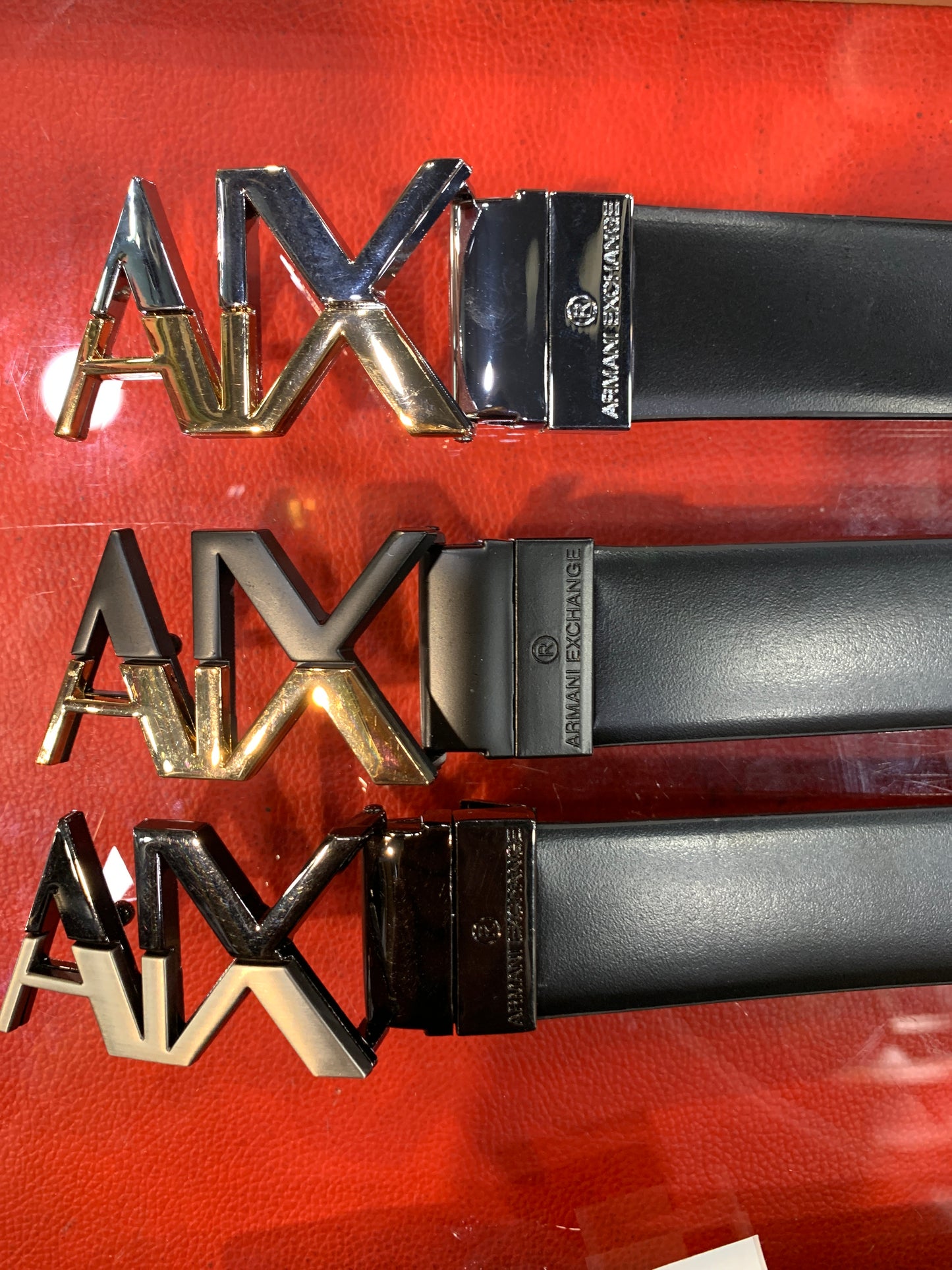 Mra AIX Logo Buckle Leather Surplus Men’s Belts 989238