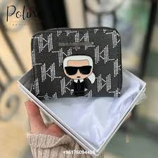RAK KAR Black White Colour Unisex Zipper Wallet KXD008
