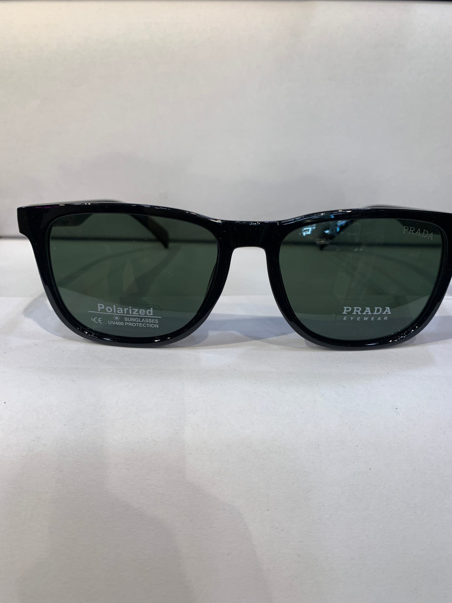ARP Glossy Black Frame Green Shade Sunglass CF69003 53 19 140 C2