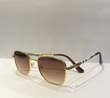 RUB Gold Frame Brown Shade Unisex Sunglasses 5069 51 22 137
