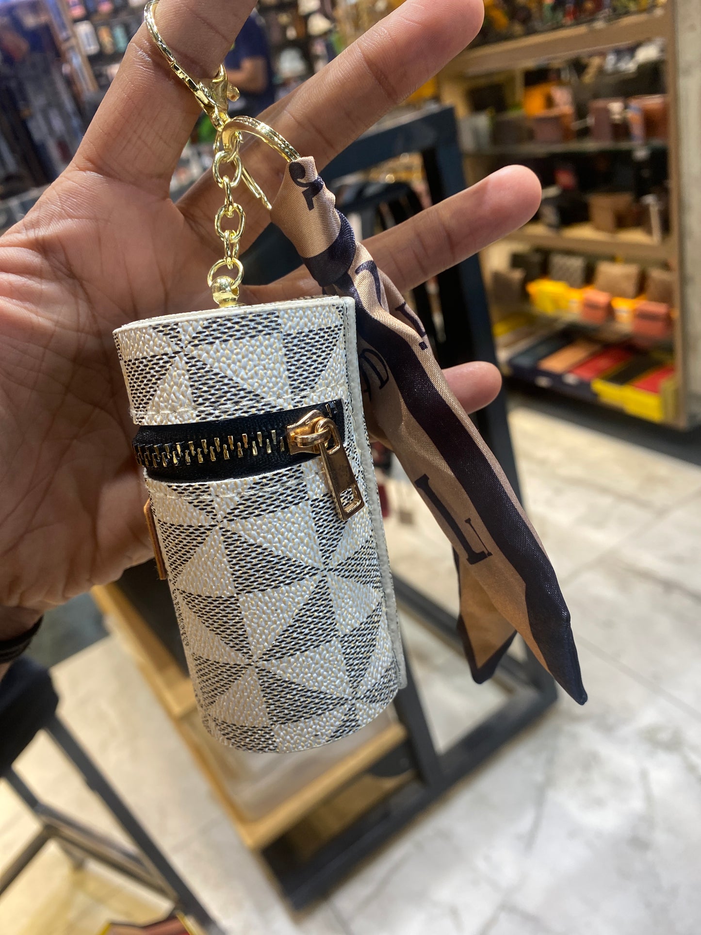 Imported Multi Colour Coin Pouch Key Chain 988421