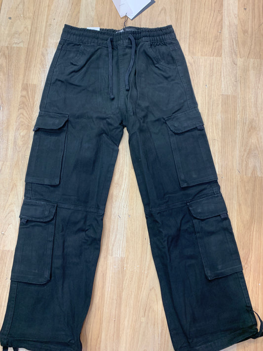 RAZ Cargo Black Colour Six Pocket Straight Fit H9059