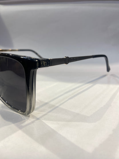 OLC CLO Black Frame Black White Double Shade Unisex Sunglass 3005 56 17 142 C3