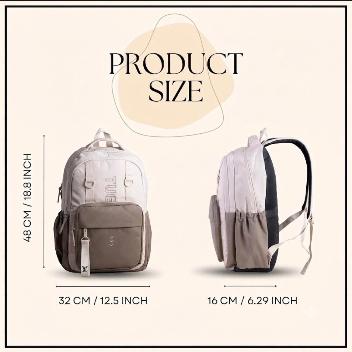 TUE Multi Colour Imported Unisex Backpack Bag 991088