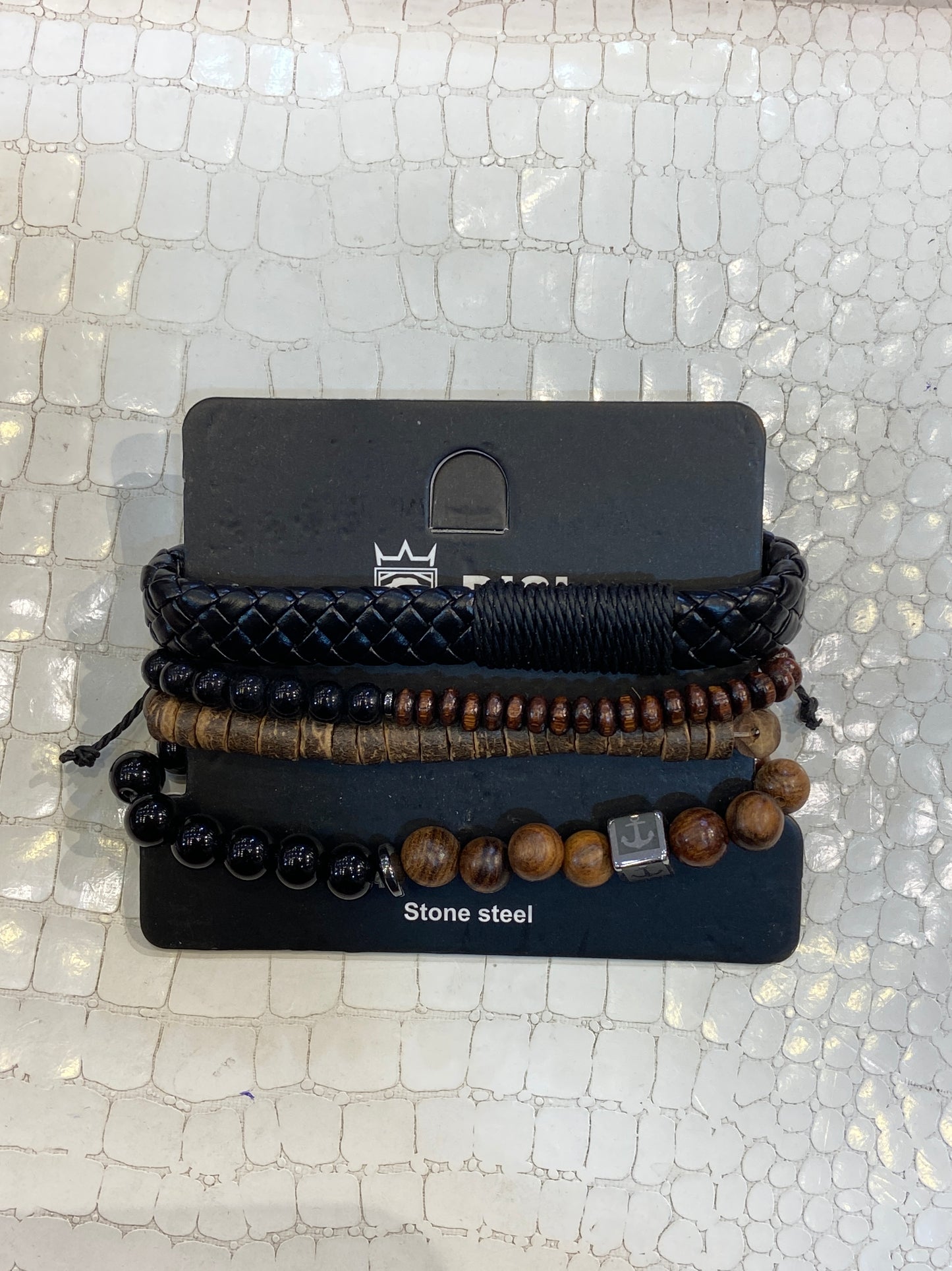 Imported Leather Bracelet 4 Set 988451