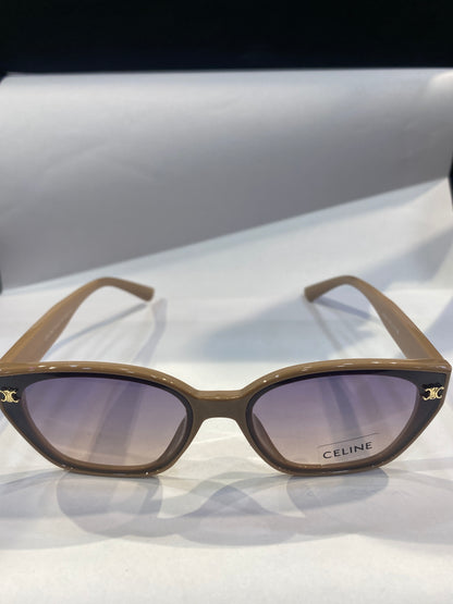 LEC Peach Frame Blue Shade Unisex Sunglasses 55303 58 15 138