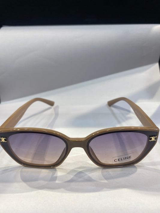 LEC Peach Frame Blue Shade Unisex Sunglasses 55303 58 15 138