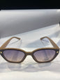 LEC Peach Frame Blue Shade Unisex Sunglasses 55303 58 15 138