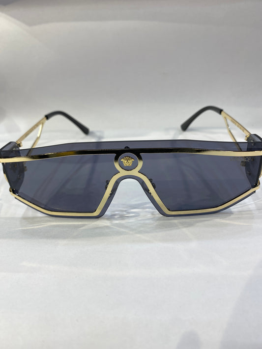 REV Golden Frame Black Shade Unisex Sunglass VE4291/S 52 16 142