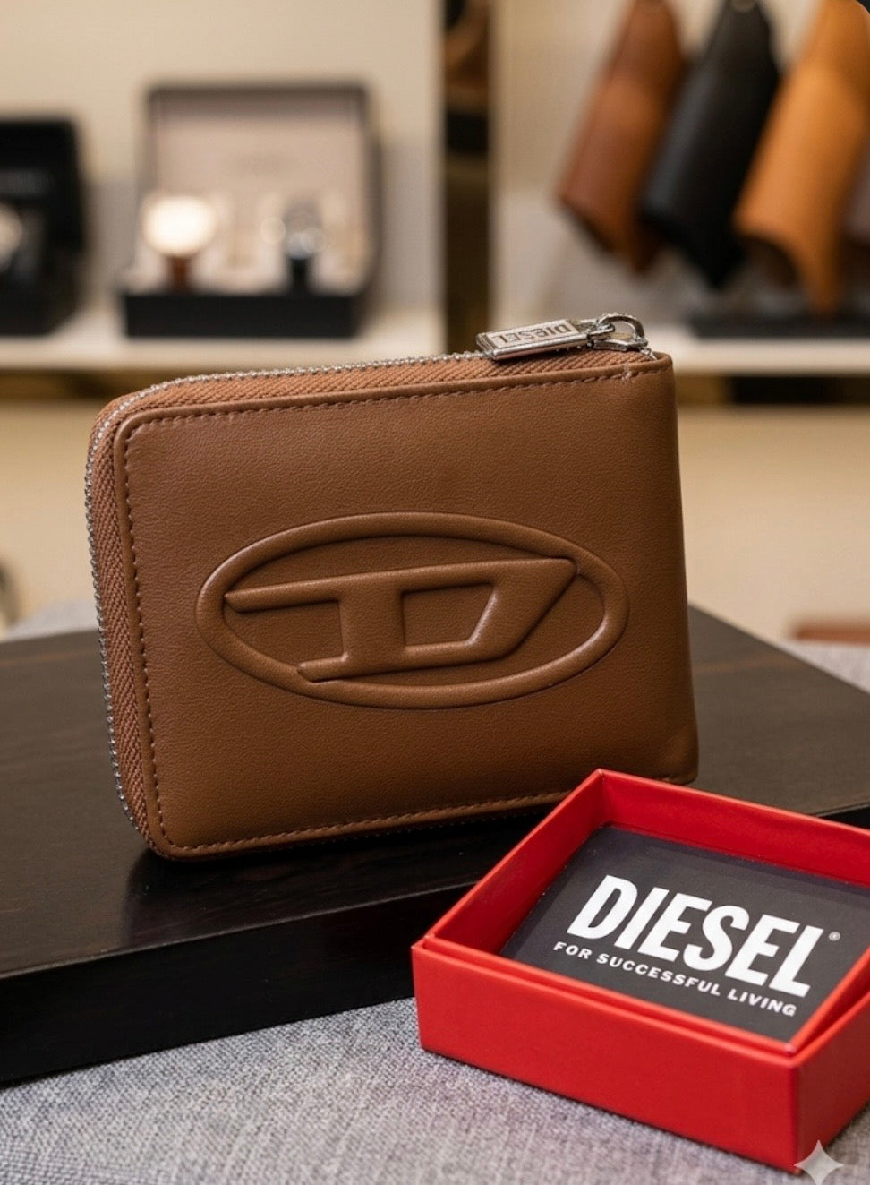 EID Multi Colour Leather Zipper Men Wallet 30309