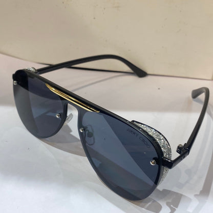 Mij Black Frame Black Shade Unisex Sunglasses 9225 53 18 140