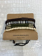 Imported Leather Bracelet 4 Set 988448