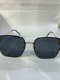 CUG Black Frame Golden stick Black Shade Unisex Sunglasse SUN5004
