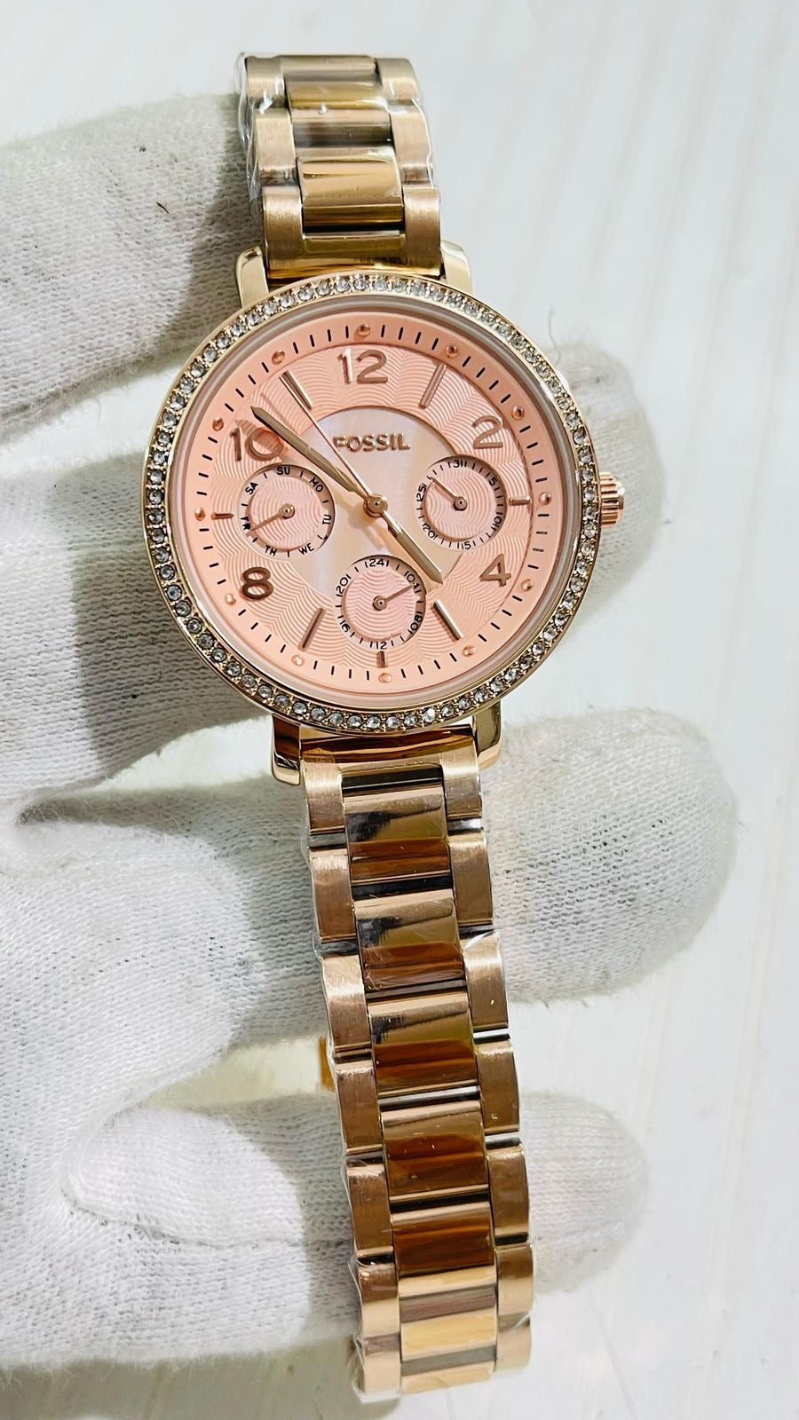 Sof Copper Chain Orange Dial Ladies Watch 988965