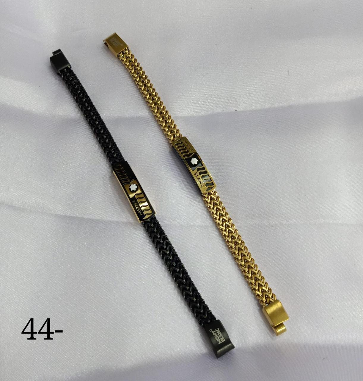 NOM MON Gold Black Colour With Fancy Design Premium Quality  Bracelet 22495