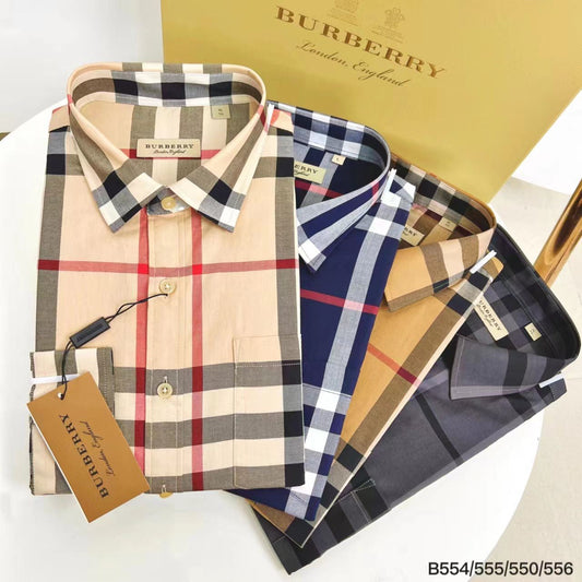 RUB Coffee Brown Check Colour Print Premium Quality Full Sleeve Shirt 550