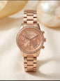 CIM MIC Copper Chain Copper Dial Studed Chronograph working Ladies Watch 990995