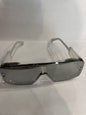 LAB Silver Frame Black Shade Unisex Sunglasses ZS98196 58 18-145
