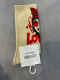 Scenario Cream Colour Loved Print Premium Quality Full Socks 991188