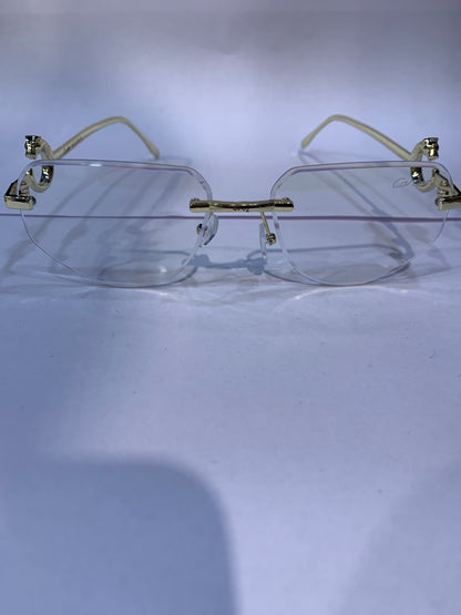 RAC Frameless Trancy Shade Golden Stick Unisex Sunglasses SUN804