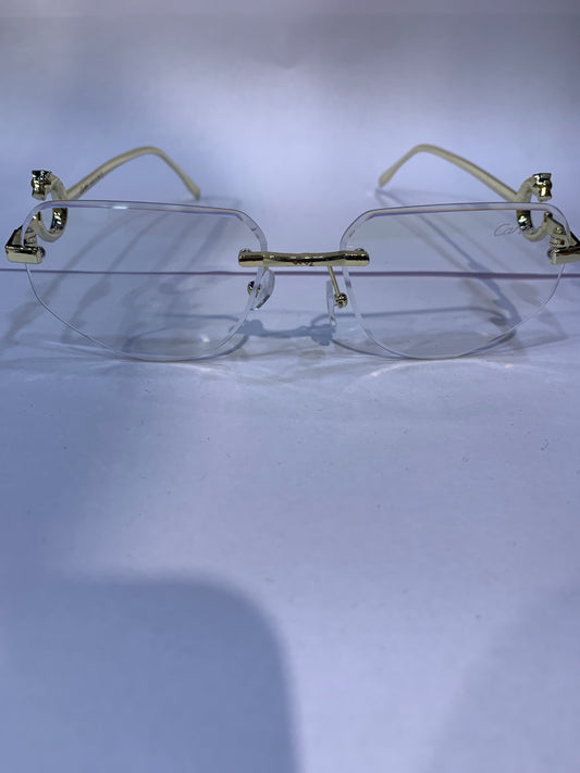 RAC Frameless Trancy Shade Golden Stick Unisex Sunglasses SUN804