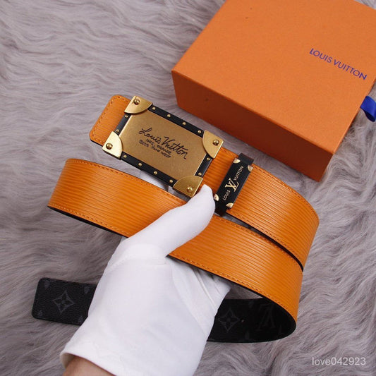 UOL Tan Belt Gold Black Buckle 987882