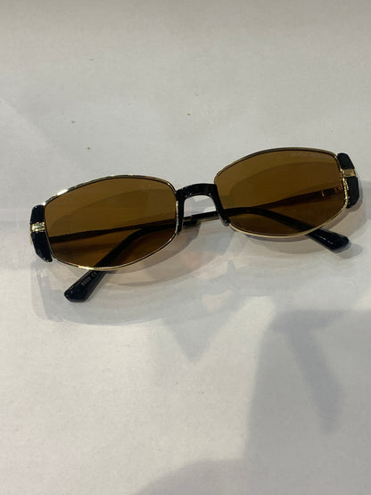 Neg Nom Gm Mg Gold Black Frame Brown Shade Unisex Sungless 9559