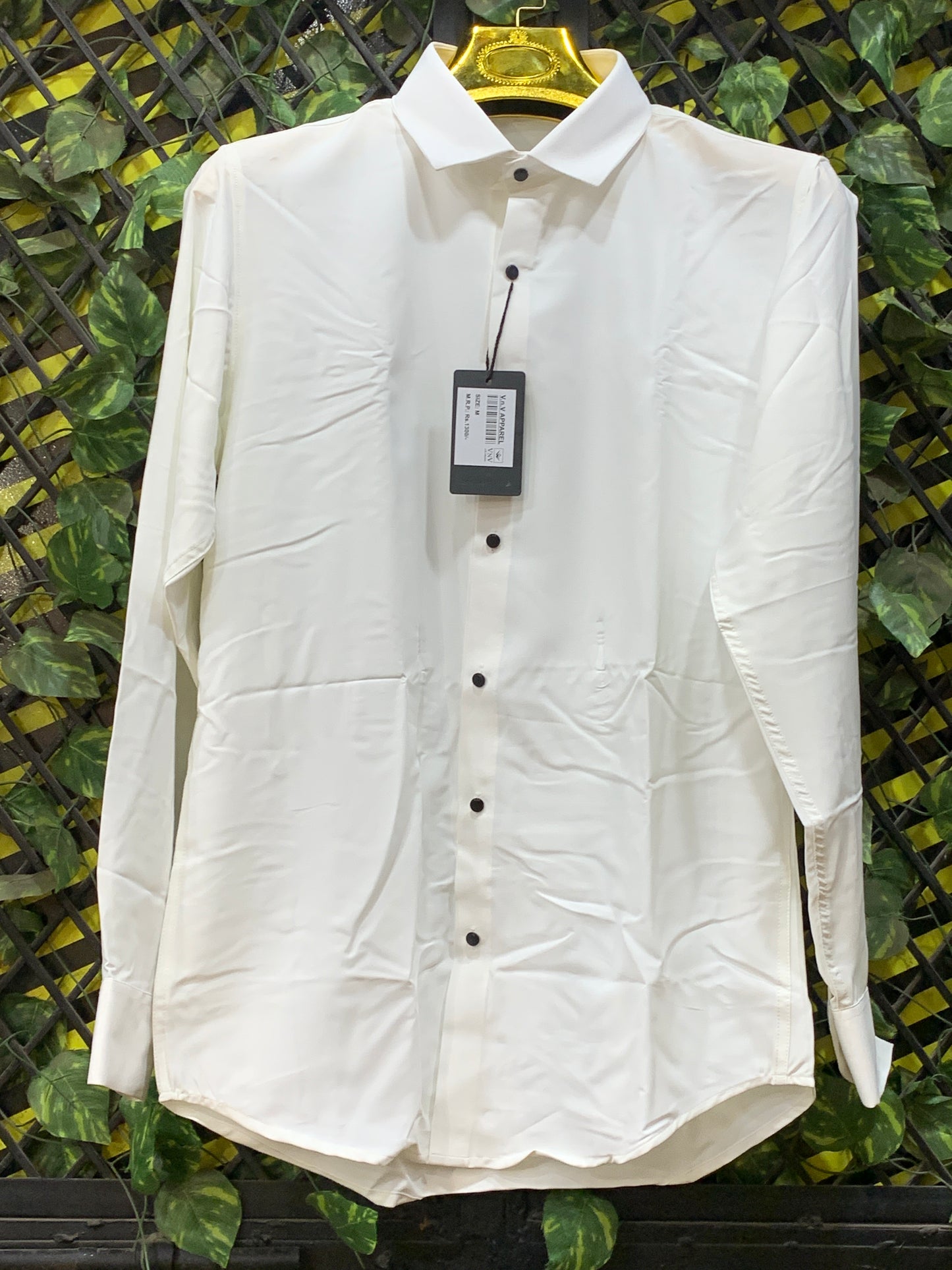 VNV White Colour Plain Japanese Shirt 990138