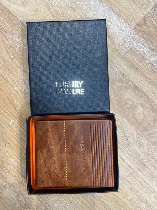 LDA Tan Colour Genuine Leather Men’s Wallet GW-035