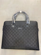 CUG GG Print Black Colour With Leather Quality Laptop Bag GY8205-5#