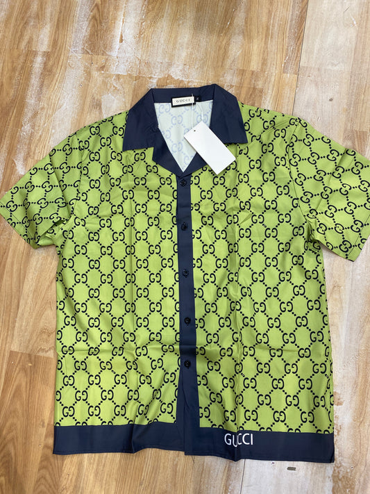 CUG Shirt Green Half Sleeve H9998