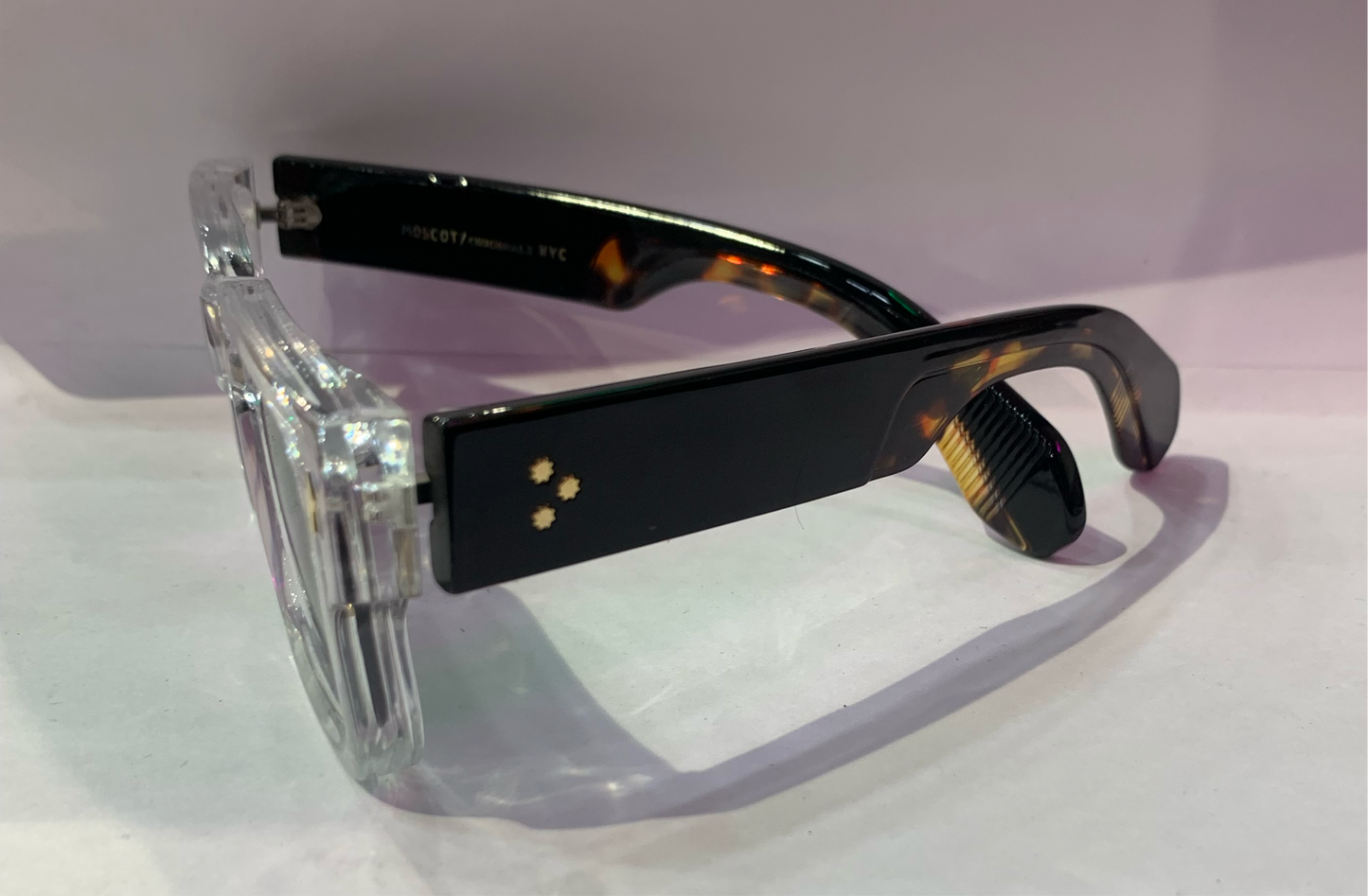 SOM Trancy Frame Black Shade Leopard Brown Stick Unisex Sunglasses ZS98098 52 16-143