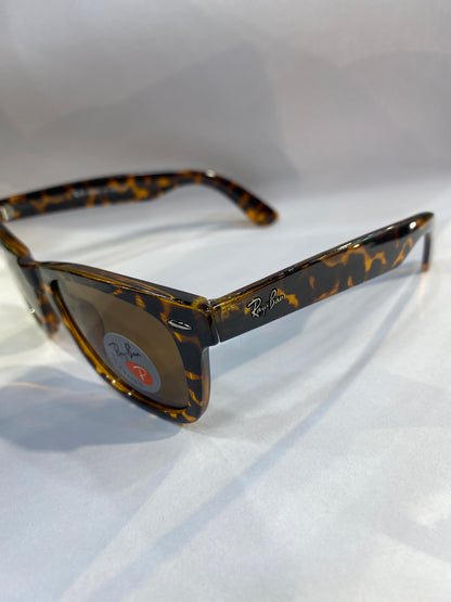 YAR RB Leopard Frame Brown Shade Unisex small Size Sunglasses RB2140 F 955 52 22 3N