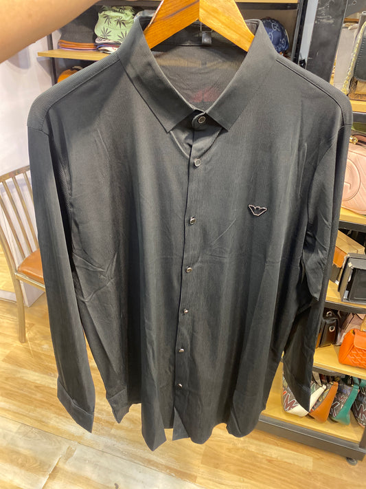 Black MRA Shirt Slim Fit Import Fabric 986-1