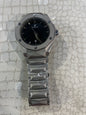 BUH HUB Silver Chain Black Dial Premium Quality Men’s Watch 990984