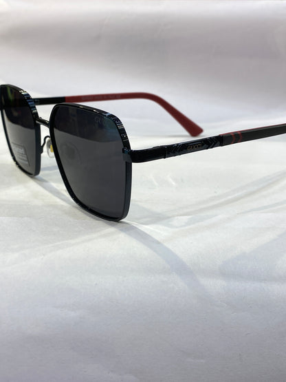 CUG Black Frame Black Red stick Black Shade Unisex Sunglasse  CF58439 54 16 145 C1