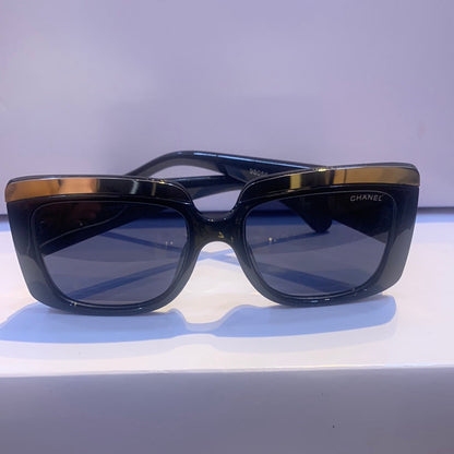 Ahc Black Silver Frame Black Shade Unisex Sunglasses 98056 58 17 144