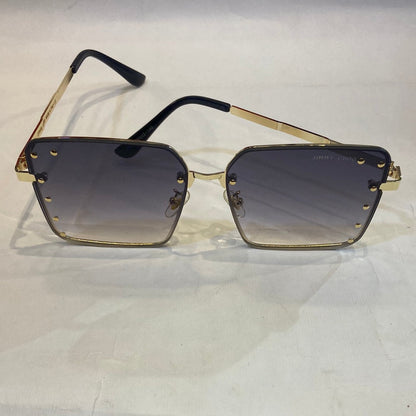 MIJ Golden Frame Black Shade Sunglasses 2579 60 15-140