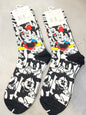 Scenario Black White Colour Mickey Mouse Print Premium Quality Full Socks 991160