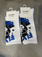 Scenario White Colour Fly by Choice Print Premium Quality Full Socks 991245