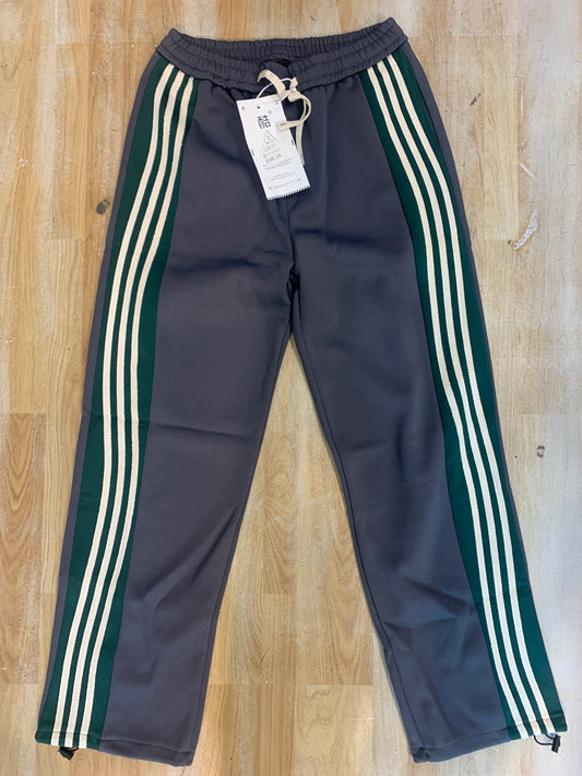 Import Lower Grey Colour Green White Striped 9148