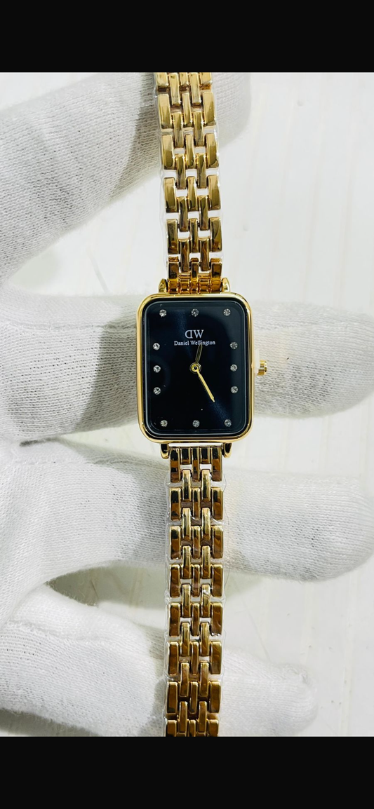 Wd Copper Chain Black Dial Ladies Watch 989311