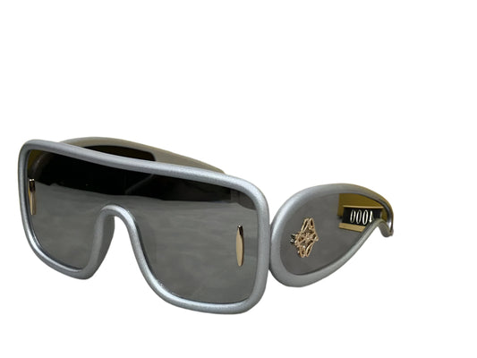 Eol Loe Silver Grey Frame Black Shade Unisex Sungless 4000400-145